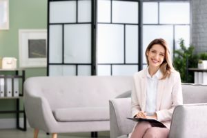 The Right Step Houston drug rehab center therapist smiles in her office