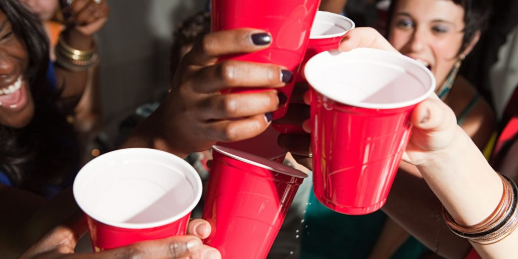 Teens Drinking At A Party