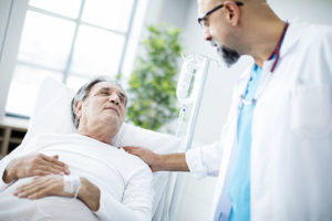 man receives care at an alcohol detox center in texas