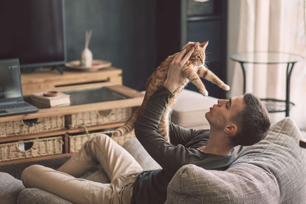 man learning how to fill your time sober in quarantine