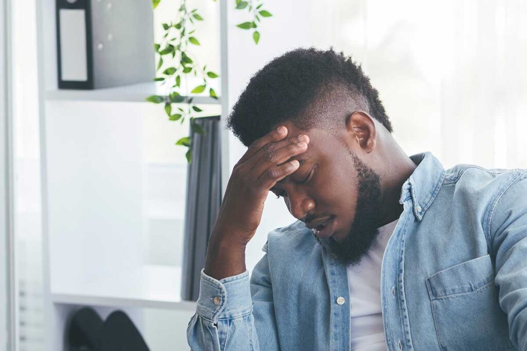Person struggling with cocaine addiction and ADHD