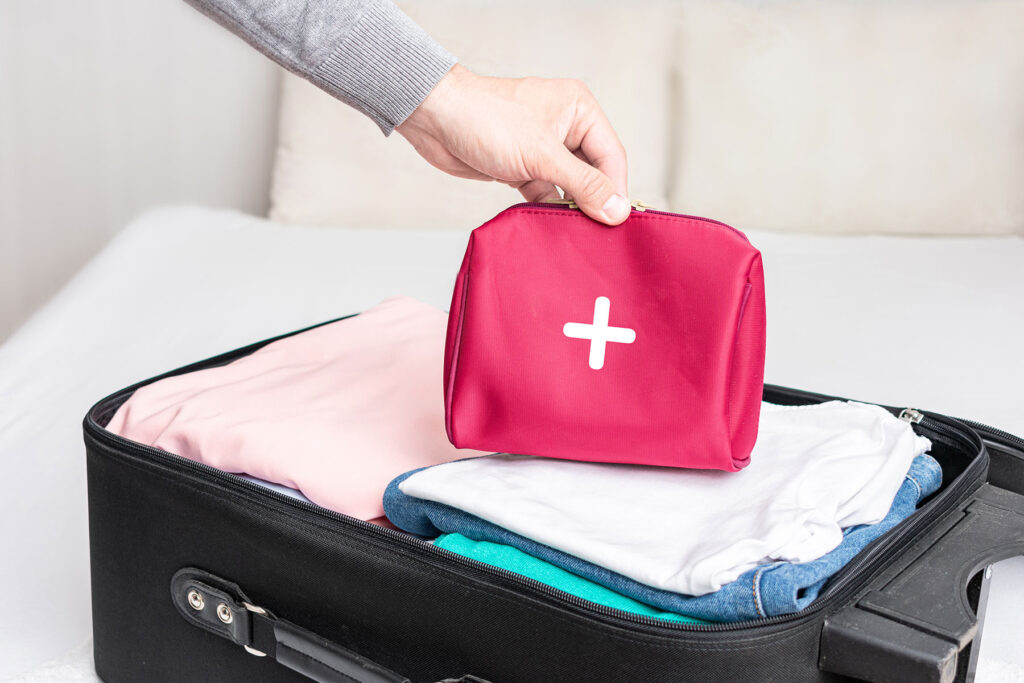 Person packs a drug detox kit in suitcase after discovering what drug detox kits are