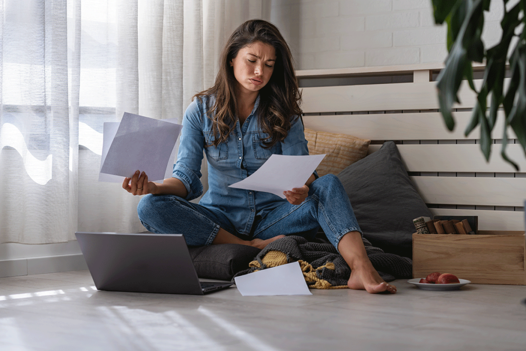 Woman struggles to work wondering what relapse triggers are