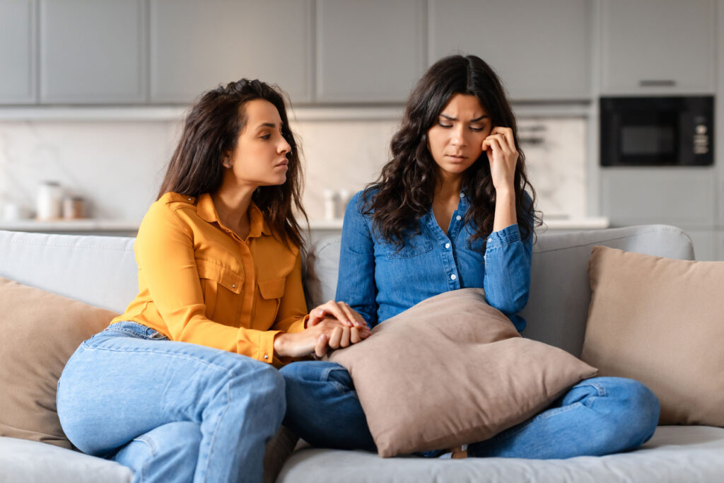 Person learning how to help someone with depression